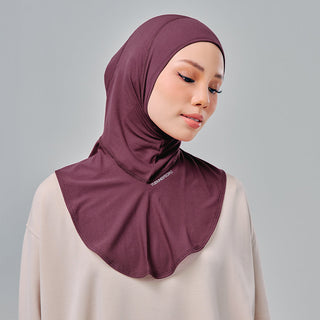 (Nano) Najwa Sport Pro 3.0 - Burgundy - Active - TudungPeople