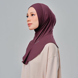 (Nano) Najwa Sport Pro 3.0 - Burgundy - Active - TudungPeople