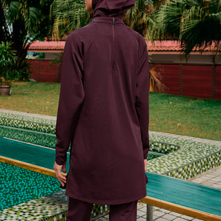 Cape Swimwear Top - Burgundy