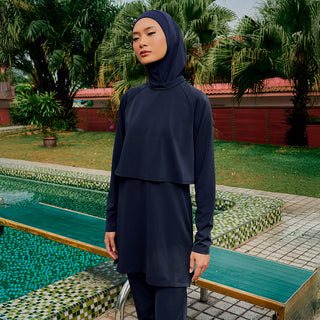 Cape Swimwear Top - Dark Blue