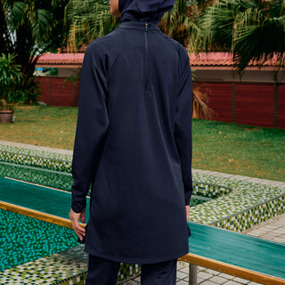 Cape Swimwear Top - Dark Blue