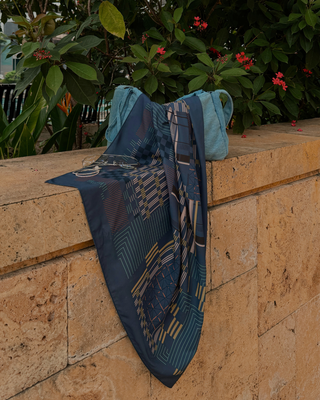 Sumi - Navy - Prints - TudungPeople