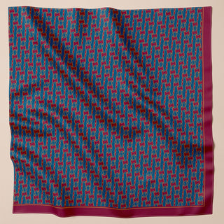 Monogram 3.0 - Burgundy Teal (SQ) - Prints - TudungPeople