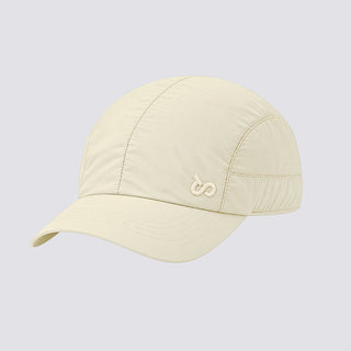 Cream sport cap from TudungPeople, lightweight accessories with curved brim and adjustable strap for a casual, sporty look.