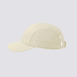 Cream sport cap from TudungPeople, lightweight accessories with a curved brim and adjustable strap, ideal for active wear.