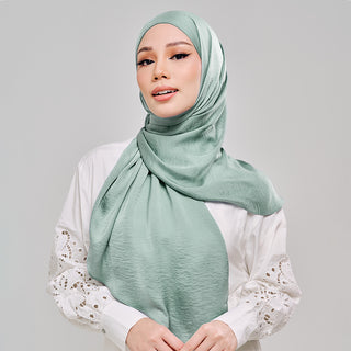 Niya Satin in Celadon