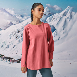 Athleisure : Back Pleated Top - Cherry