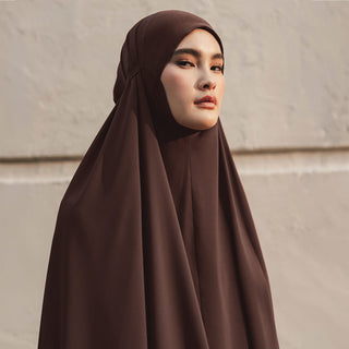 Awan Travel Prayerwear - Dark Brown - Prayerwear - TudungPeople