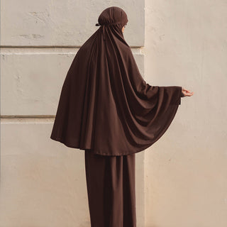Awan Travel Prayerwear - Dark Brown - Prayerwear - TudungPeople