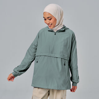 Half Zip Parka - Atlantic