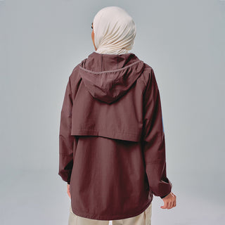 Half Zip Parka - Dark Purple
