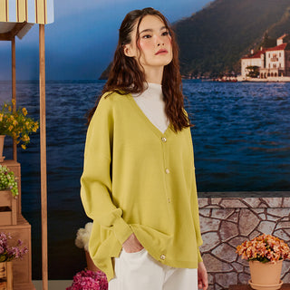 Knitted Cardigan - Pear - Apparel - TudungPeople