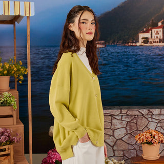 Knitted Cardigan - Pear - Apparel - TudungPeople