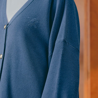 Knitted Cardigan - Denim - Apparel - TudungPeople