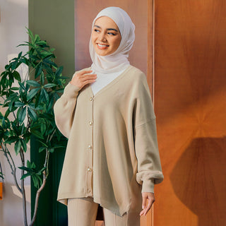 Knitted Cardigan - Soy - Apparel - TudungPeople