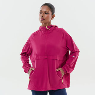 Lightweight Half Zip Parka - Magenta