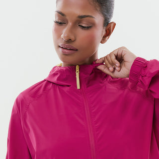 Lightweight Half Zip Parka - Magenta