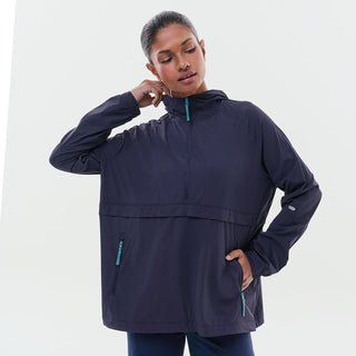Lightweight Half Zip Parka - Oxford