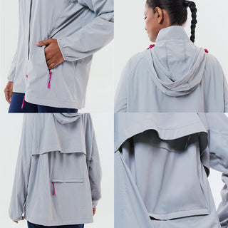 Lightweight Packable Parka - Cool Silver