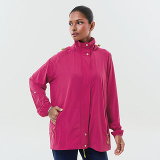 Lightweight Packable Parka - Magenta