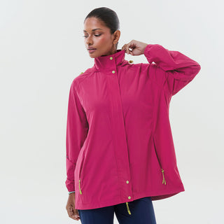 Lightweight Packable Parka - Magenta