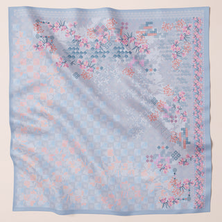 Colorful Nostalgia Layang print in square format by TudungPeople, featuring traditional design with vibrant patterns and intricate details.