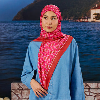 Monogram 3.0 - Magenta Punch (SQ) - Prints - TudungPeople