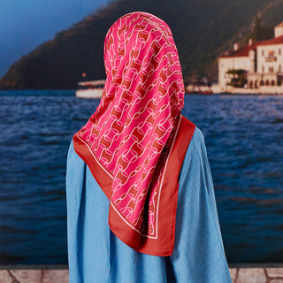 Monogram 3.0 - Magenta Punch (SQ) - Prints - TudungPeople