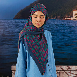 Monogram 3.0 - Midnight Berry (SQ) - Prints - TudungPeople