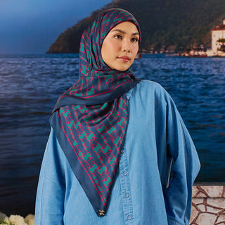 Monogram 3.0 - Midnight Berry (SQ) - Prints - TudungPeople