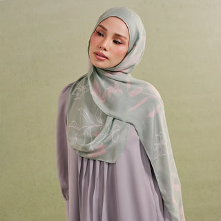 Mint minimalist floral print by TudungPeople featuring delicate botanical designs on high-quality paper.