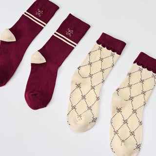 Monogram Crew Socks (Sets)
