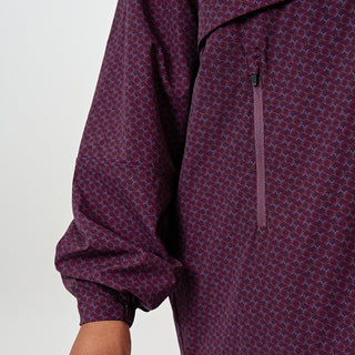 Printed Half Zip Parka - Monogram Aubergine