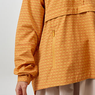 Printed Half Zip Parka - Monogram Olive