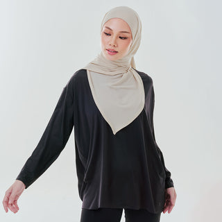 Oversized Dryfit Top - Black