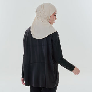 Oversized Dryfit Top - Black