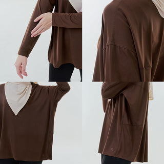 Oversized Dryfit Top - Black