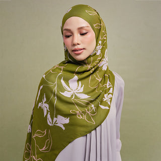 Minimalist floral olive print by TudungPeople, featuring elegant botanical artwork on high-quality print paper.