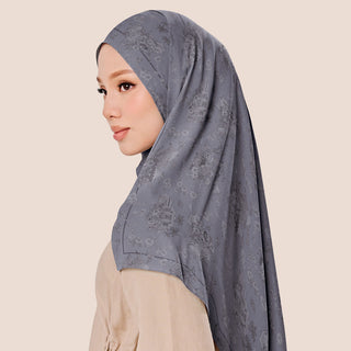 TudungPeople TDJ Ombak print featuring intricate wave-inspired design on high-quality fabric for stylish headscarves