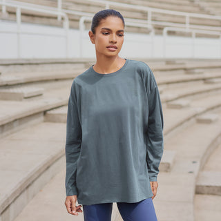 Athleisure : Oversized Top - Bluegrey