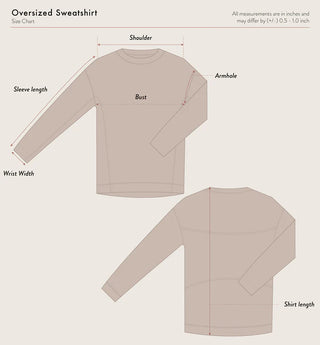 Traveleisure : Oversized Sweatshirt - Dark Grey