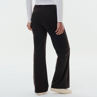 Black straight active pants by TudungPeople, featuring a comfortable fit and sleek design for active wear.