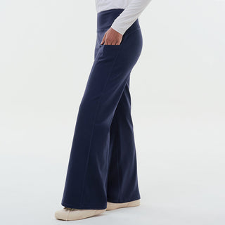 Dark blue straight active pants by TudungPeople, featuring a comfortable fit and sleek design for activewear.