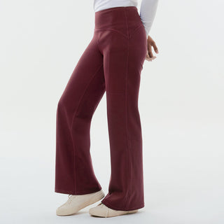 Old Burgundy straight active pants by TudungPeople, showcasing comfortable athletic apparel with a sleek fit.