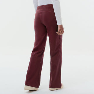 Old Burgundy straight active pants by TudungPeople, casual athletic apparel with a comfortable fit and stylish design.