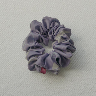 Minimalist Floral - Slate Scrunchie