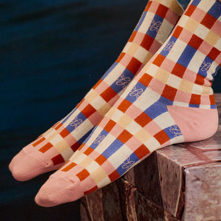 Sundaze Crew Socks - Fiesta Pink - Accessories - TudungPeople