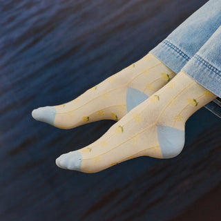 Sundaze Crew Socks - Lemon Sorbet - Accessories - TudungPeople