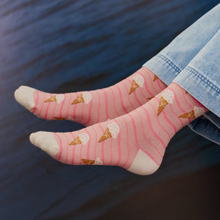 Sundaze Crew Socks - Pink Gelato - Accessories - TudungPeople