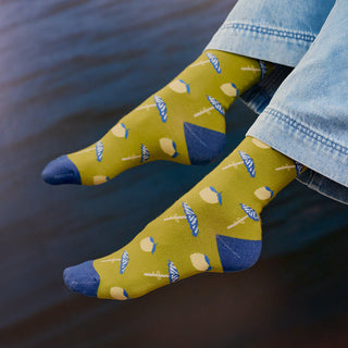 Sundaze Crew Socks - Sunny Lime - Accessories - TudungPeople